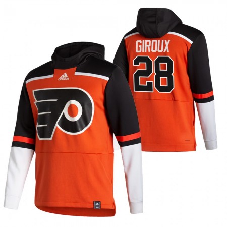 Pánské Philadelphia Flyers Claude Giroux 28 2020-21 Reverse Retro Pullover Mikiny Hooded
